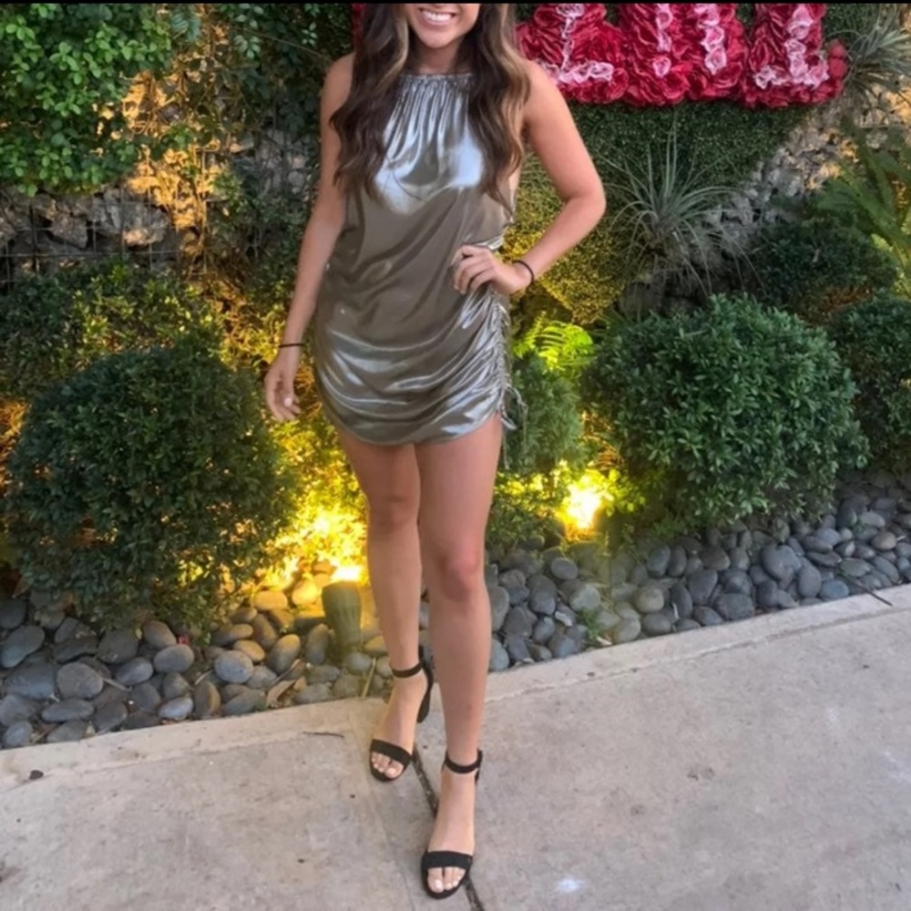 Zara metallic dress